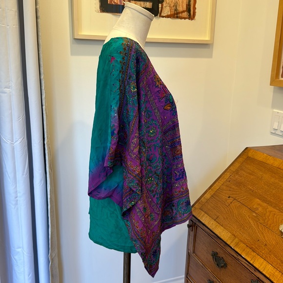 Sun Child Silk Caftan Shirt - Picture 5 of 7